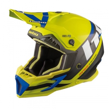 Casco Hebo MX Ramson Lima Fibra talla XL