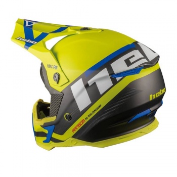 Casco Hebo MX Ramson Lima Fibra talla XL