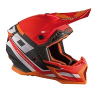 Casco Hebo MX Ramson Rojo Fibra talla L