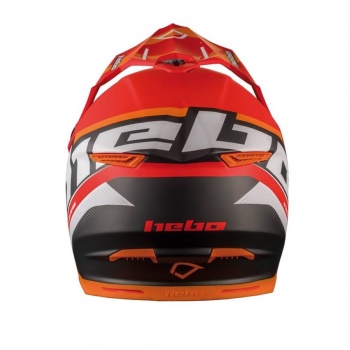 Casco Hebo MX Ramson Rojo Fibra talla L