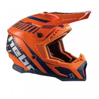 Casco Hebo MX Stratos naranja Fibra talla L