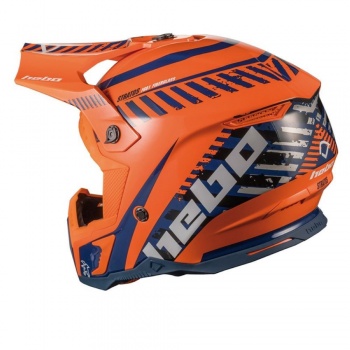 Casco Hebo MX Stratos naranja Fibra talla L