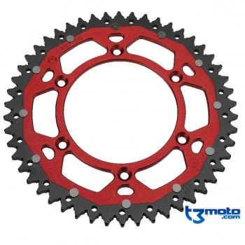 Corona mixta roja 51 dientes enduro