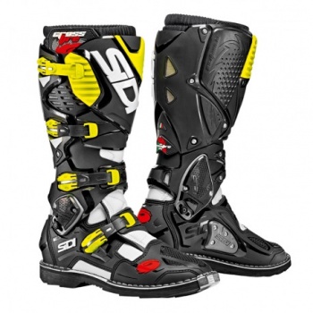 Botas Sidi CrossFire 3 Blanco Negro Amarillo Talla 44